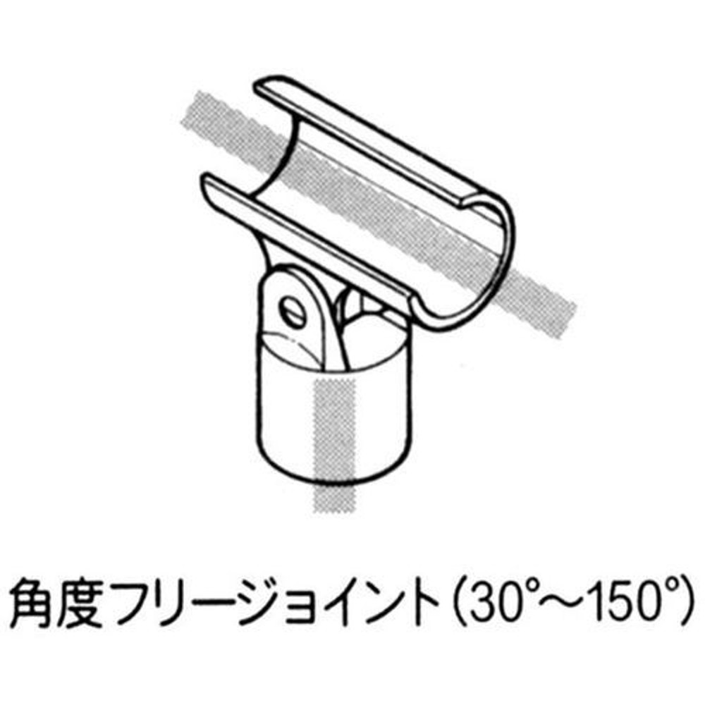 YAZAKI 矢崎化工 イレクタープラスチックジョイント J-43SET S 角度フリー Φ28用, アイボリー, J-43SET S