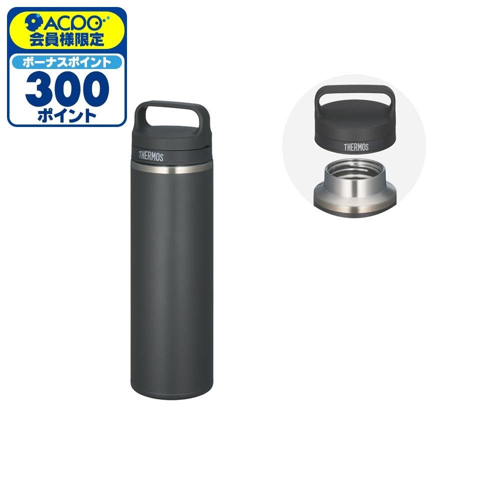 サーモス　真空断熱ケータイマグ　ＪＯＷー６００　ＳＭＢ, スモークブラック, 600ml