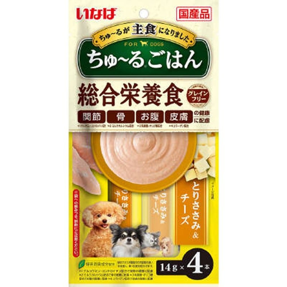 ちゅ〜るごはん　とりささみ＆チーズ　14ｇＸ4本, とりささみ＆チーズ, 14g&times;4本