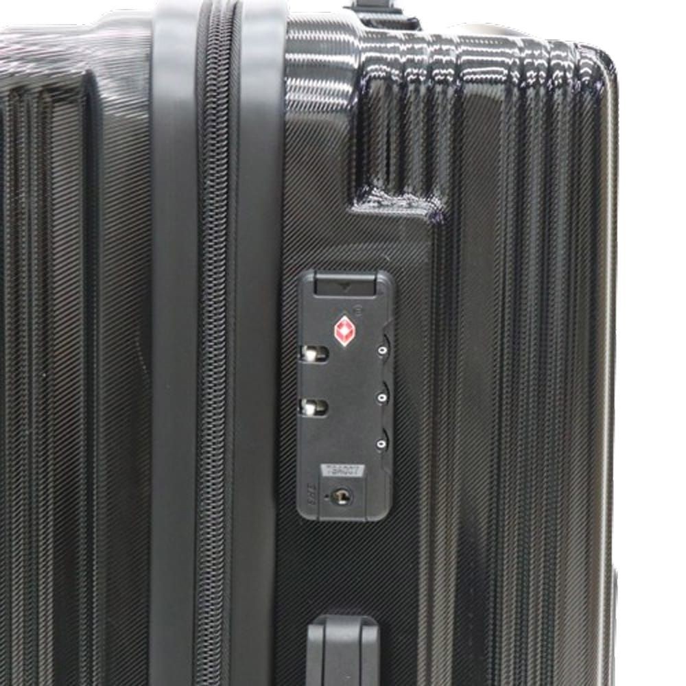 ＰＣ＋ＡＢＳキャリーケース　ブラック　M＆Lセット, ブラック, -