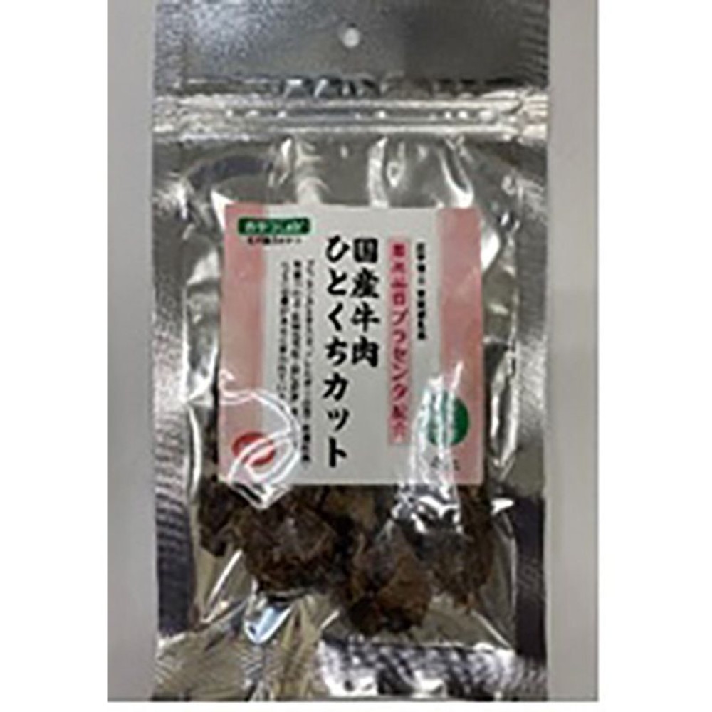 おやつラボ　プラセンタ配合　国産牛肉ひとくちカット　40g, -, -