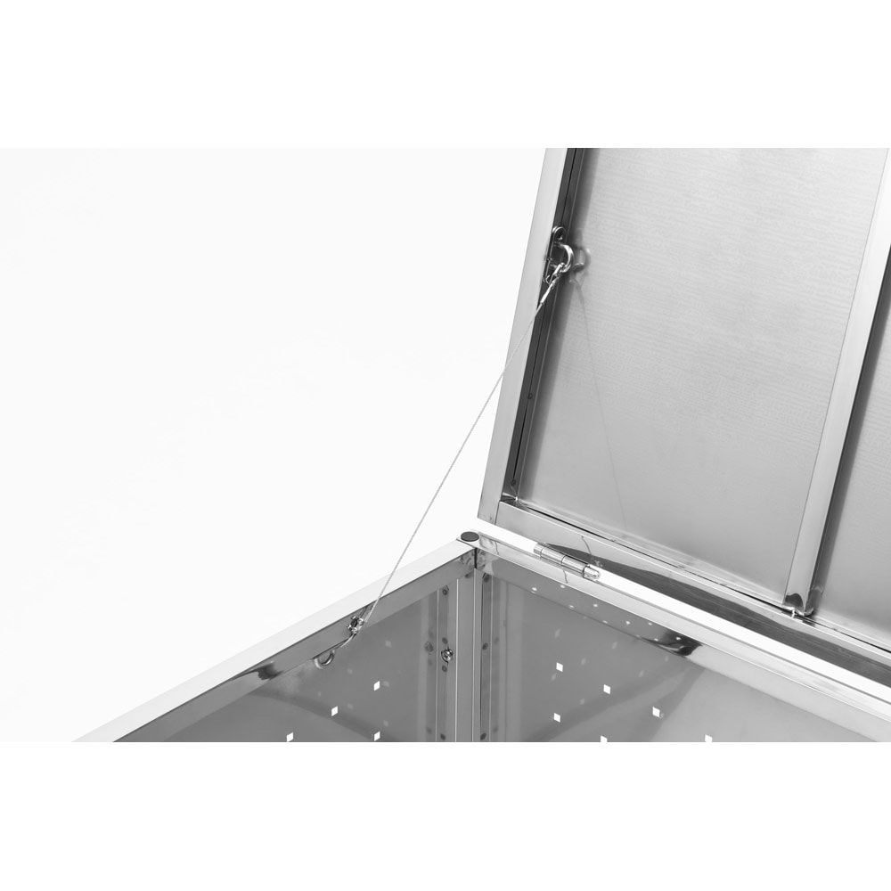 ステンレスごみ保管庫  組立式【メーカー直送・代引不可】, ステン（60）, 60cm幅