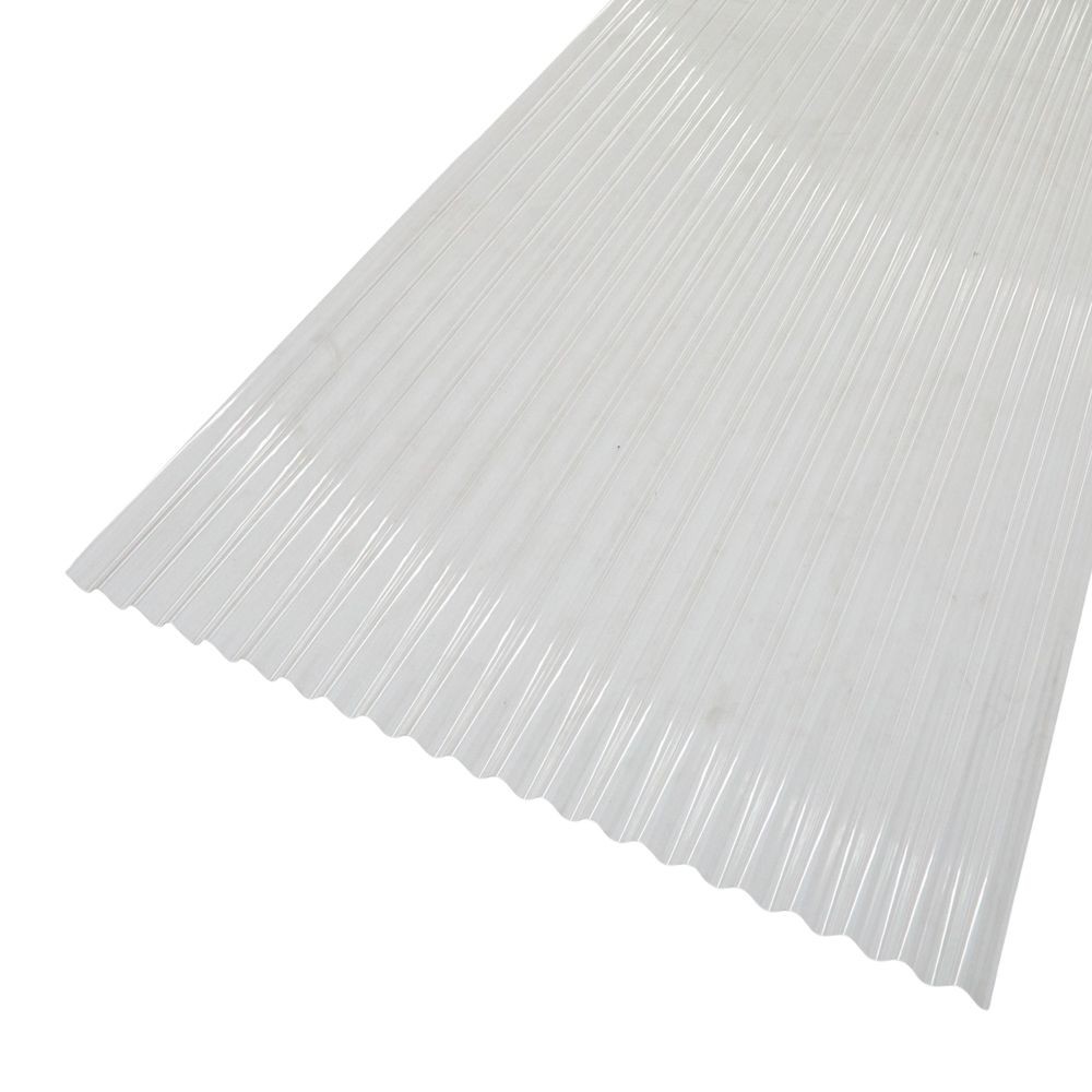 両面耐候 ポリカ波板６尺 　クリア　660&times;1820mm, クリア, 6尺