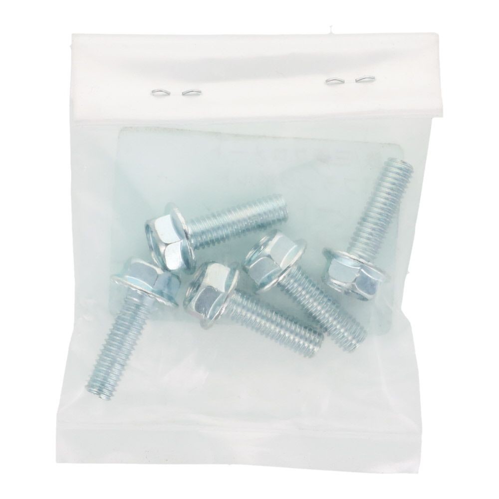 ７Ｔフランジボルト　セレート付き　鉄　三価クロメート　Ｍ６&times;２０　５本入り, ボルト, M6&times;20