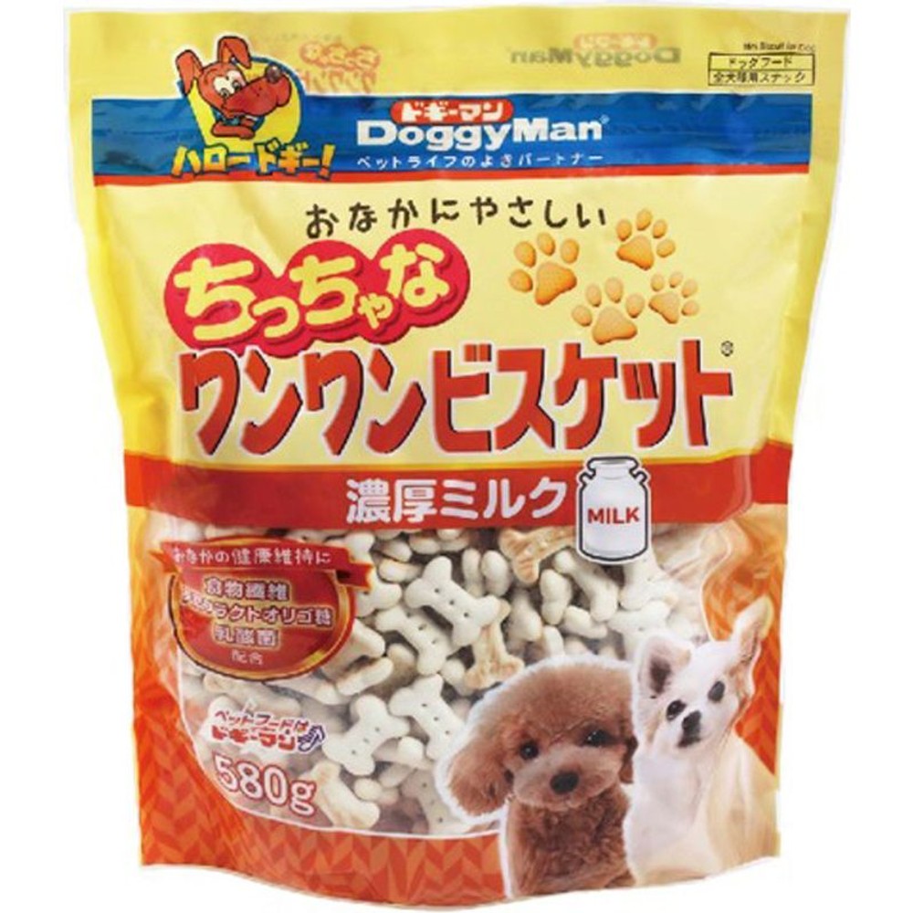 ドギーマン　ちっちゃなワンワンビスケット 濃厚ミルク　580ｇ, 濃厚ミルク, 580g