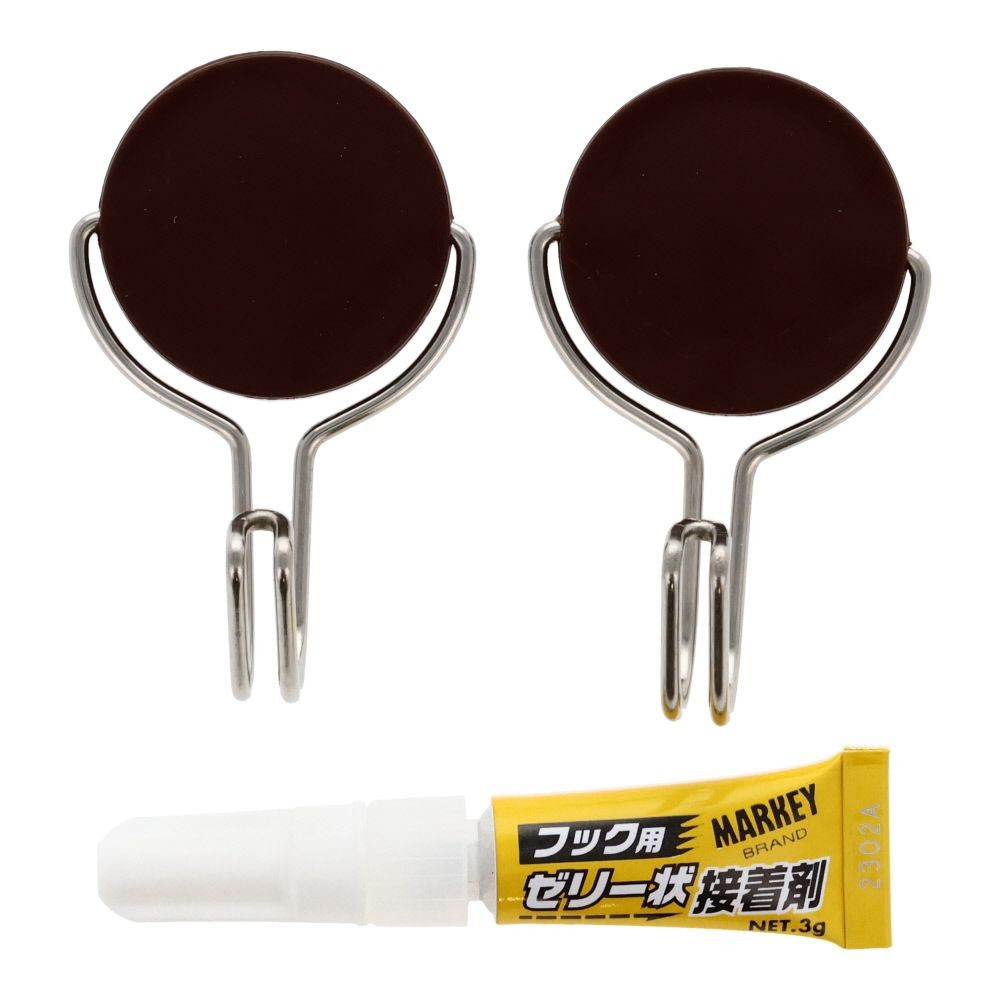 外れにくい黒丸竹用吊下げフック2Ｐ, その他カラー１, その他サイズ１