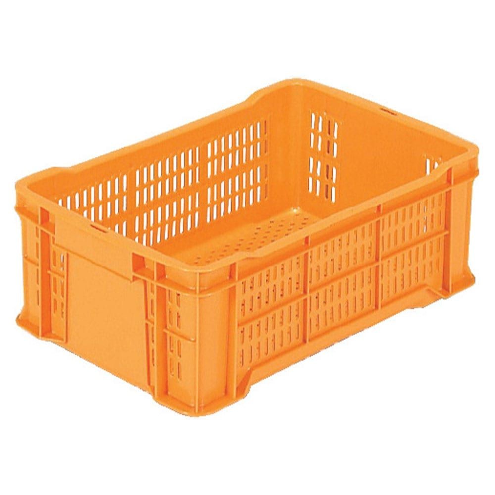 サンコー サンテナー B#21M PE オレンジ 101904-00 &times;10個セット【メーカー直送・代引不可】【法人限定】, オレンジ, 10P