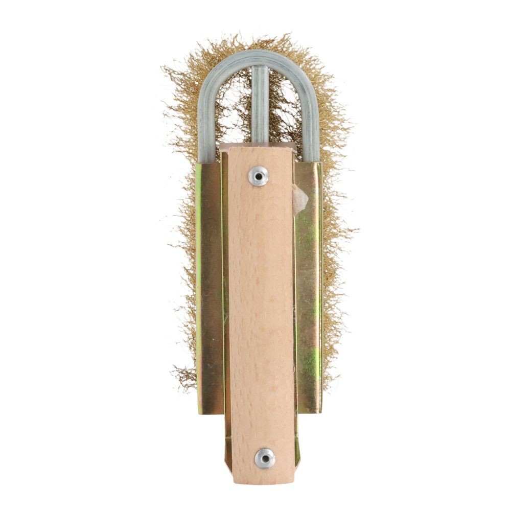 チャンネルブラシ　Ｄ型　真鍮, 真鍮, D型