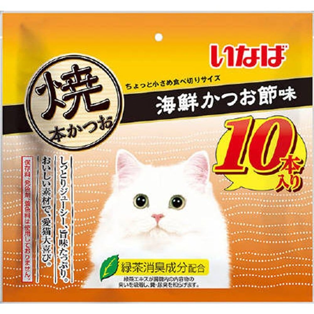 いなば　焼本かつお　海鮮かつお節味　10本, 海鮮かつお節味, 10本