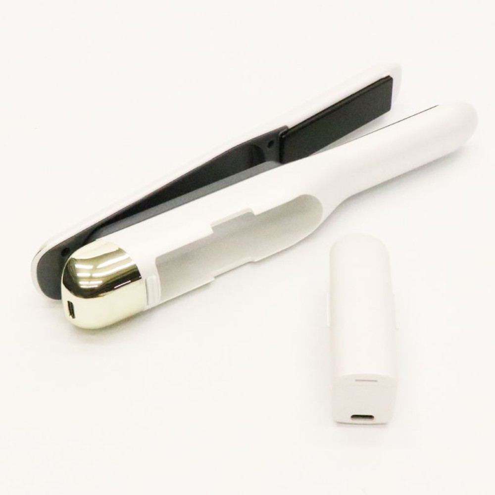 SAFFRON　バッテリーが外せるストレートアイロン　ホワイト, ホワイト, HRS-1911