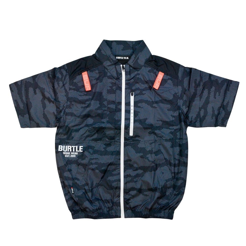 エアークラフト AC半袖ブルゾン AC2016 カモフラブラック, その他カラー１, Mサイズ