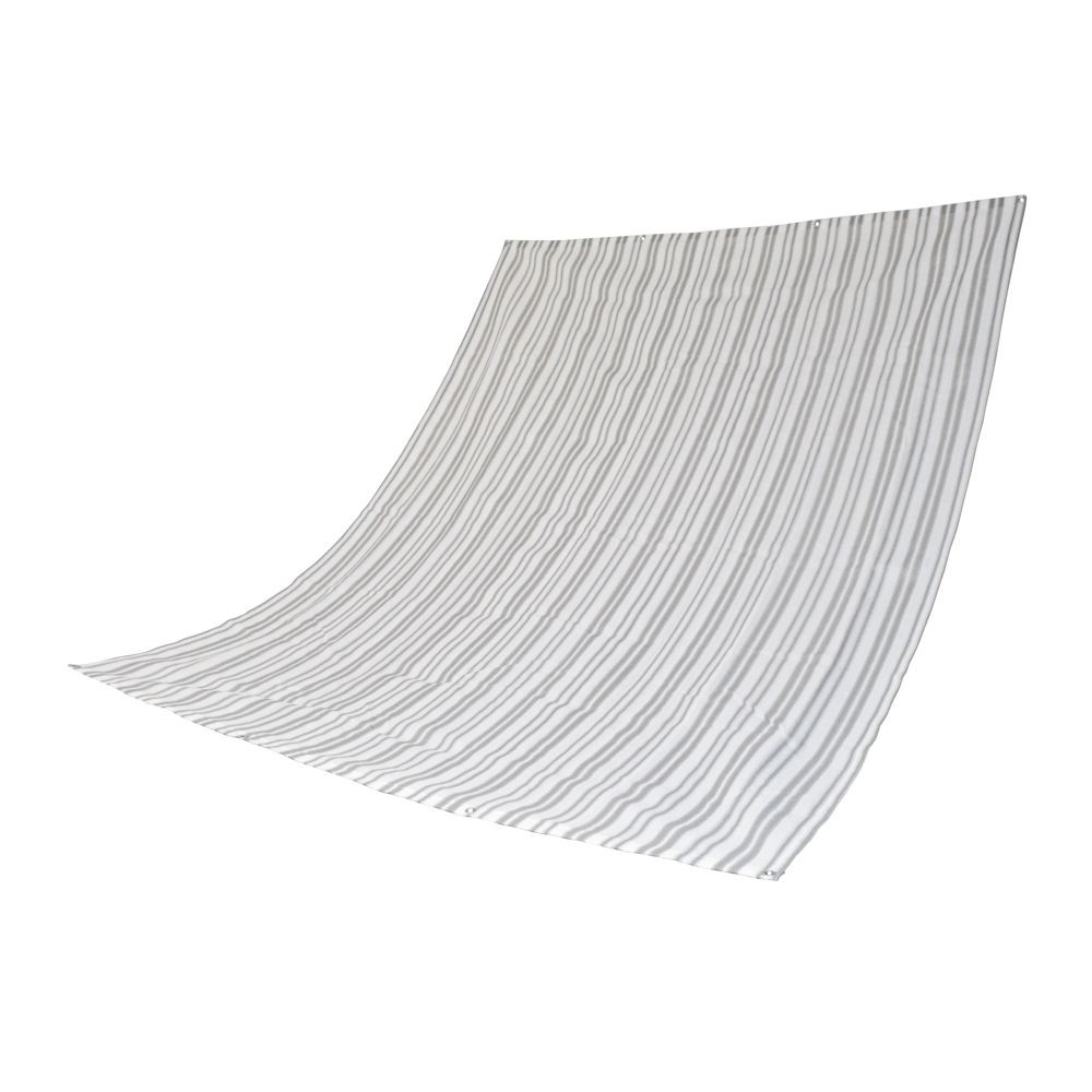 日よけオーニング グレーストライプ, グレーストライプ（200×200）, 200×200cm