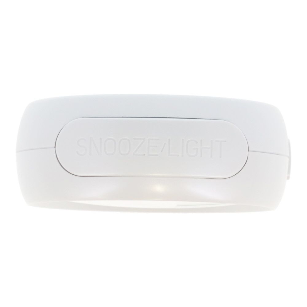 ウィザ WIZ'A 自動点灯機能付きアナログ目覚まし時計, パールホワイト, WIZA-T036