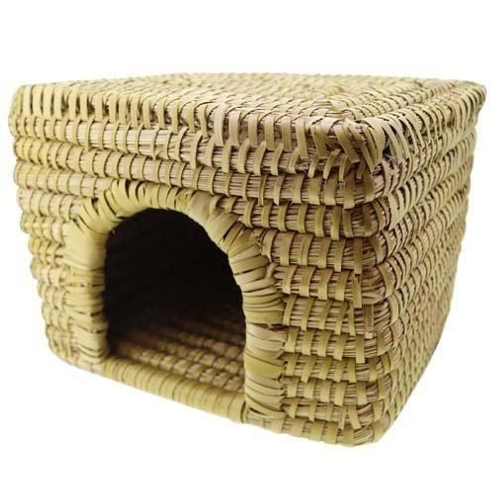 ドギーマン　手編みのナチュハウススクエア, ナチュラル, 幅約27cm、奥行約20cm、高さ約20cm
