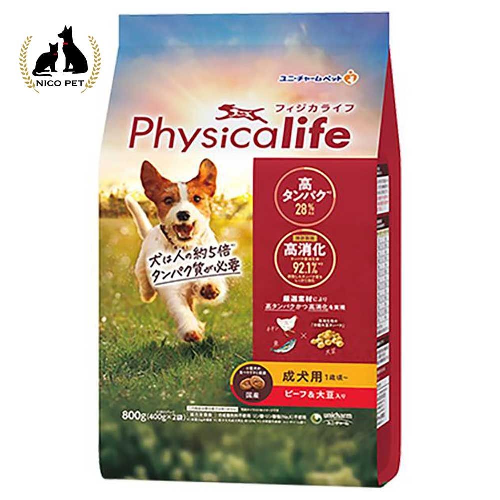 Ｐｈｙｓｉｃａｌｉｆｅ（フィジカライフ）　成犬用　ビーフ＆大豆入り　８００ｇ, 成犬用, 800g