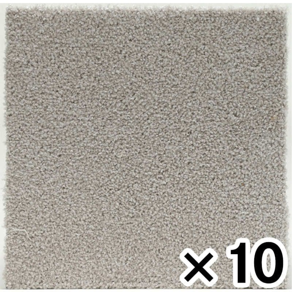 ズレにくいソフトタイルマット　約40×40ＣＭ ×10枚セット, ブラウン, 10枚セット