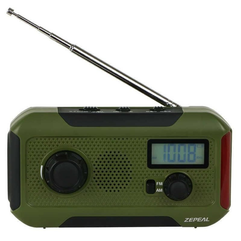 【数量限定】ゼピール手回し充電ラジオライト   DJL-H363, グリーン, DJL-H363