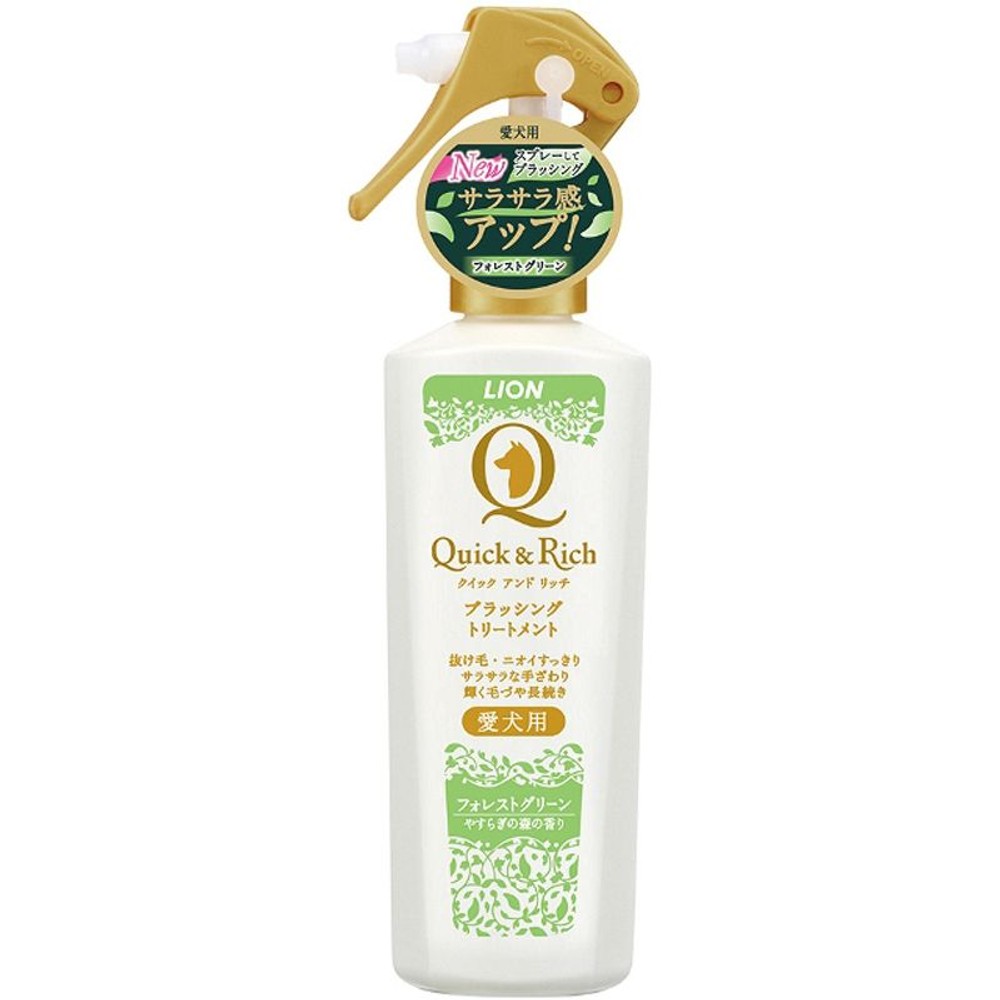 クイック＆リッチ　ブラッシング　愛犬用　フォレスト200ｍｌ, フォレストグリーン, 200ml