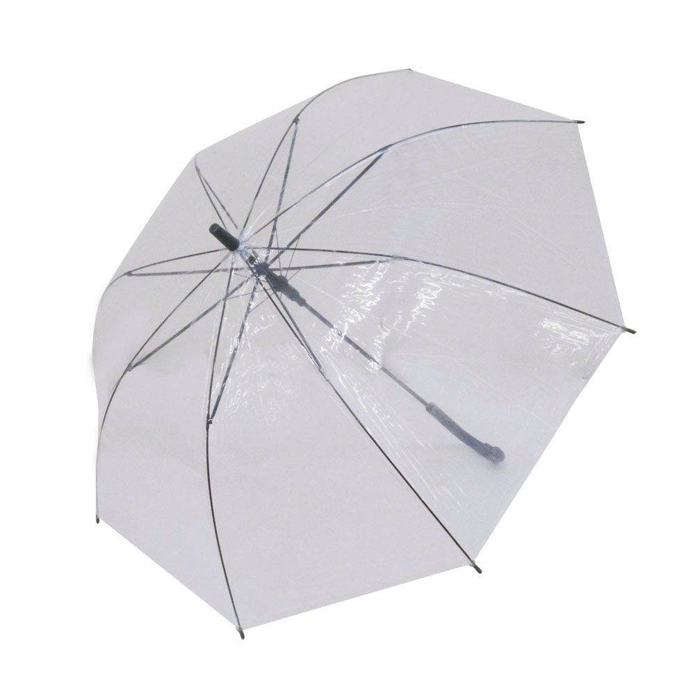 ビニール傘ネームハンドル ６０ｃｍ, グレー, 60cm