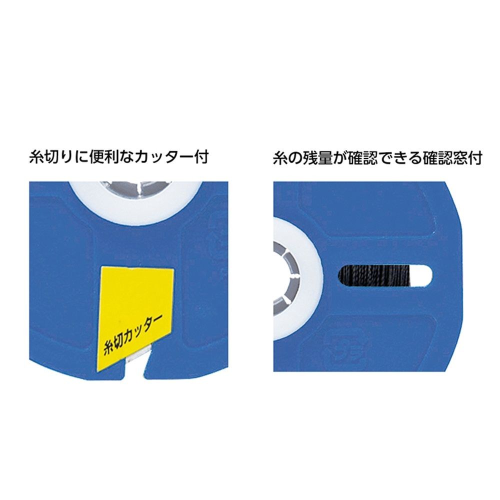 ポリエステル水糸 リール巻 太0.8mm 270m ブラック, ブラック, 0.8mm 270m