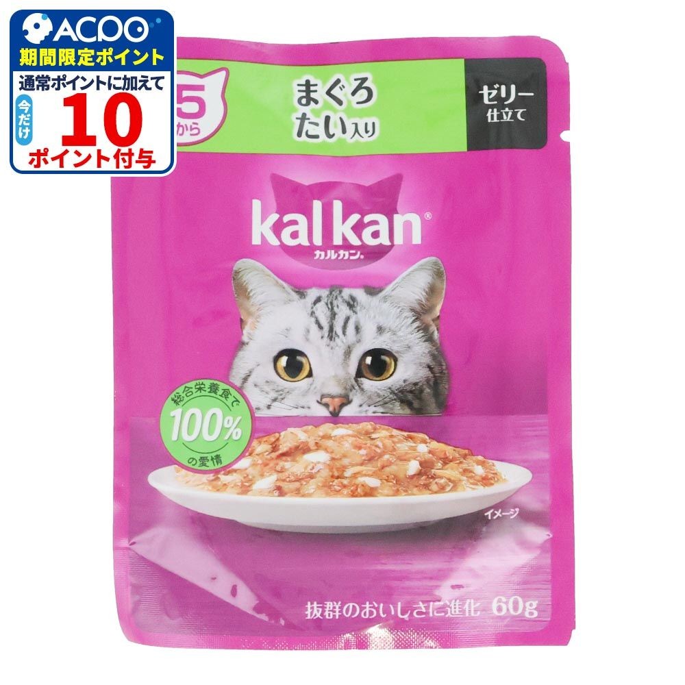カルカンパウチ　１５歳から　まぐろ　たい入り, １５歳から　まぐろ　たい入り, 60g