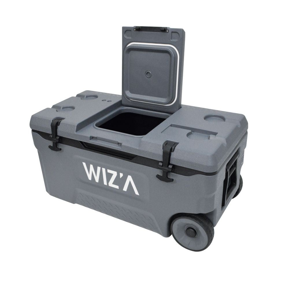 ウィザ WIZ'A 5DAYS　クーラー　キャスター付  75L, ダークグレー, 75L