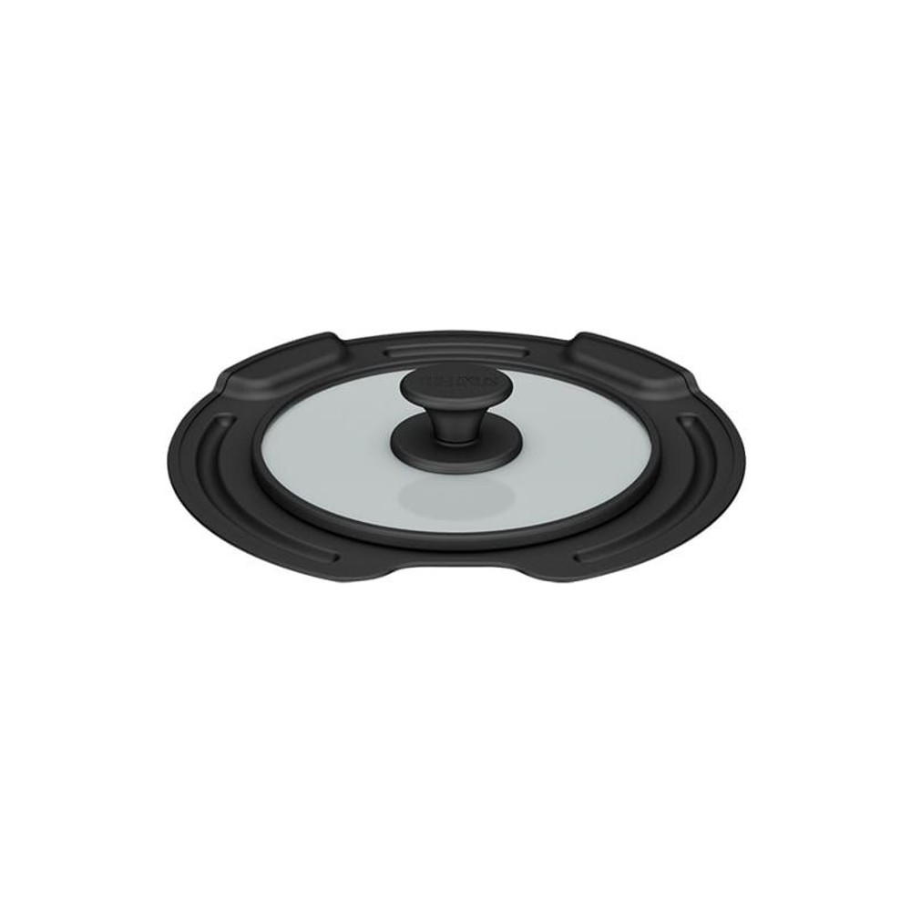サーモス　着脱式鍋専用フタ １８ｃｍ ＫＬＪー０１８ ＢＫ, ブラック, 18cm用