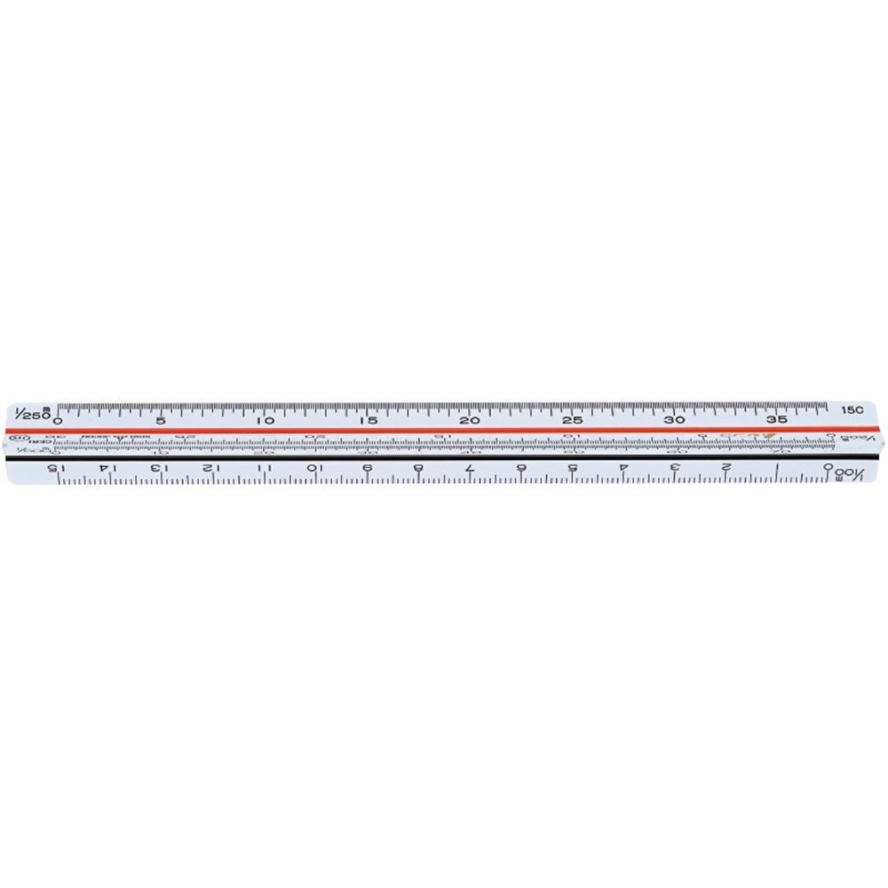 三角スケール A-15 15cm 土地家屋調査士用 JIS, 74969, 170(断面：16&times;16&times;16）mm
