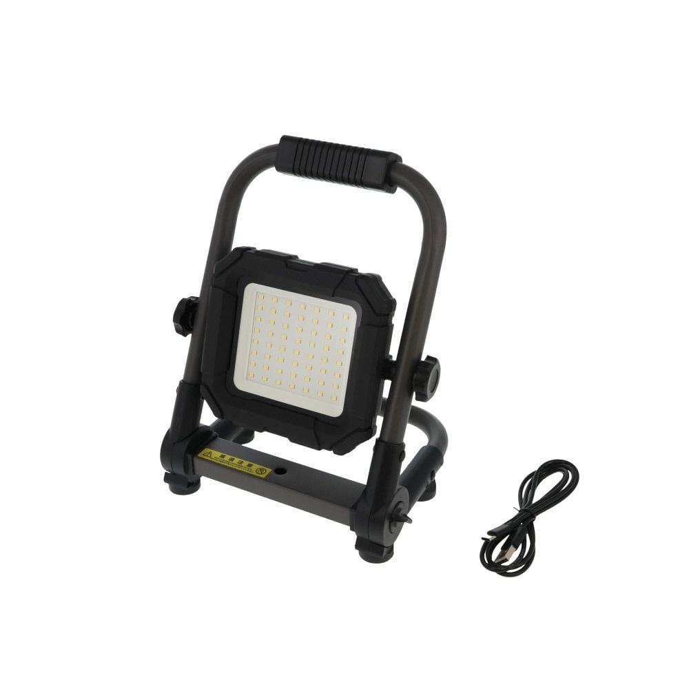 WIZ'A ウィザ　充電式　ＬＥＤ投光器２０００ｌｍ, ブラック, 充電式　2000lm