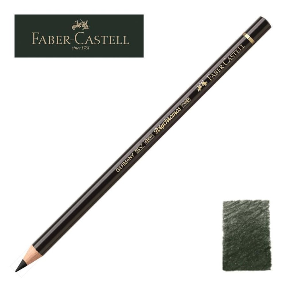 ファーバーカステル ポリクロモス色鉛筆・単色 199 （ブラック） 110199, 199 ブラック, 単色 199