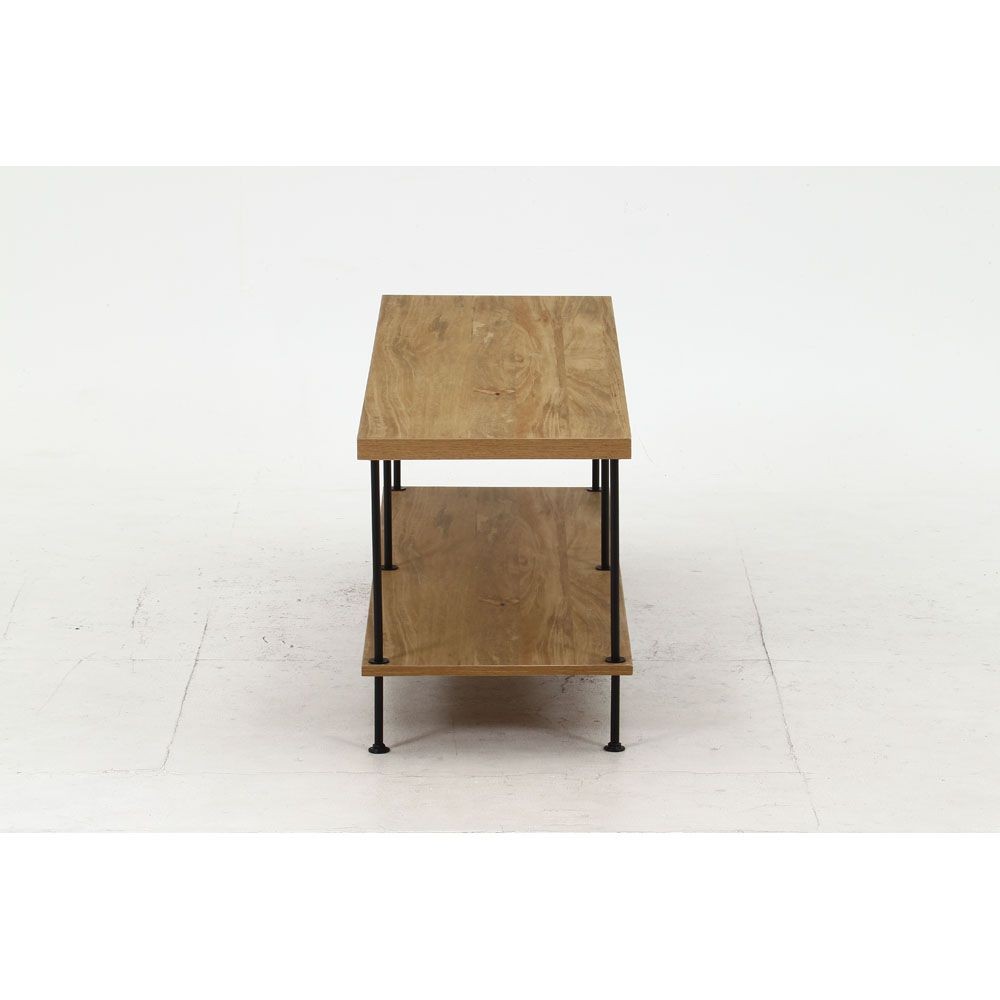 不二貿易 ＥＺＢＯツイストロック　ＴＶ台１２０幅　ＯＡＫ　ＮＡ【メーカー直送・代引不可】, ナチュラル, 幅1200mm×奥行400mm×高さ480mm