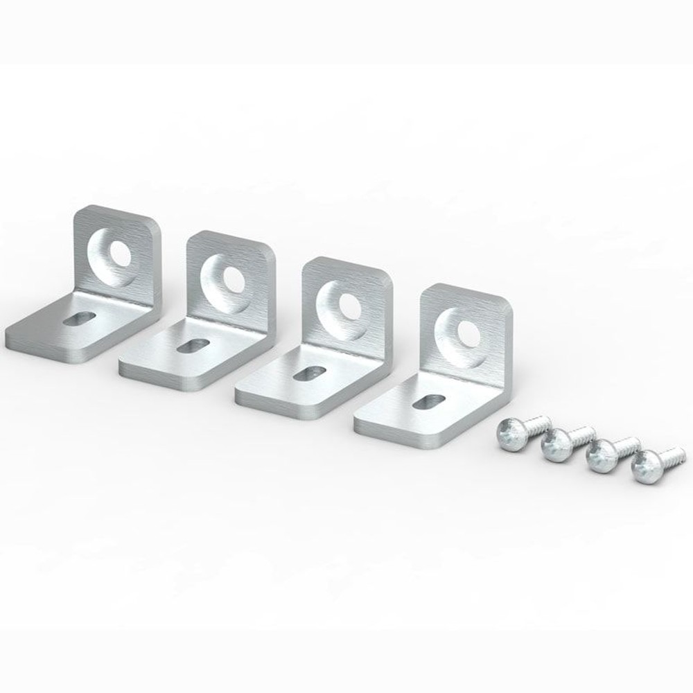 組合わせて連結できるＢＯＸ用棚板平行取付金具4個組　　　　, その他カラー１, その他サイズ１