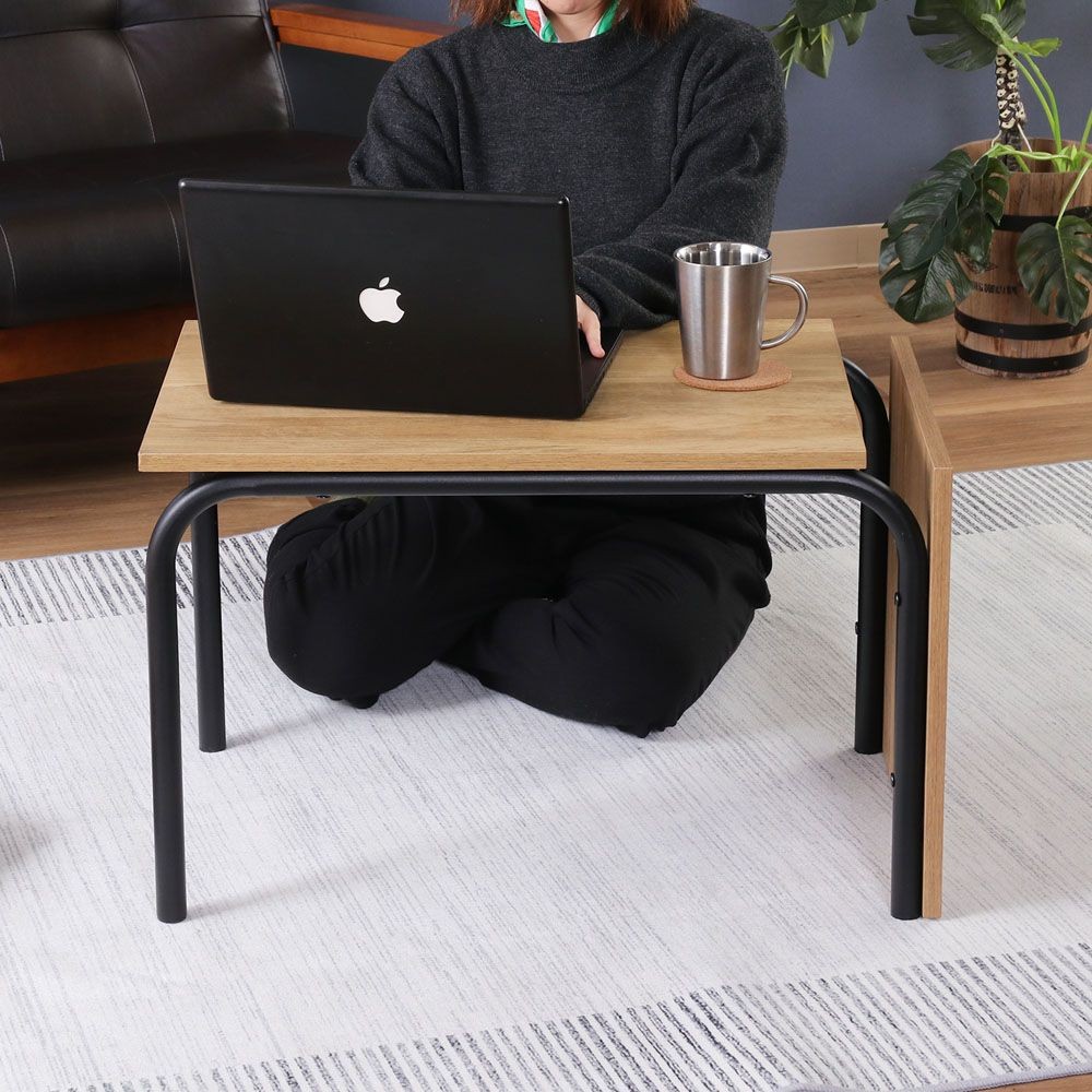 不二貿易 ＥＺＢＯ　２ＷＡＹテーブル（大）　ＮＡ【メーカー直送・代引不可】, ナチュラル, 幅400mm&times;奥行420mm&times;高さ675mm