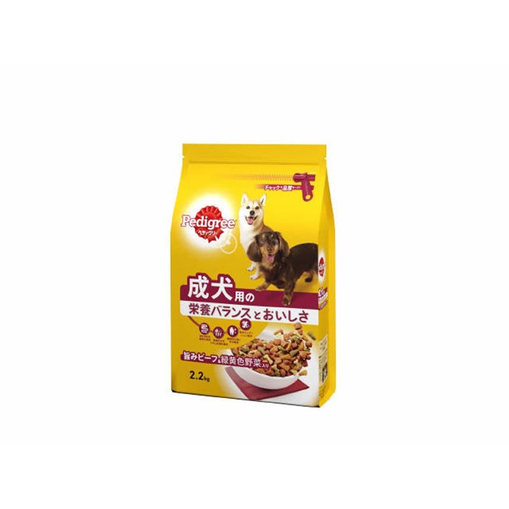 ペディグリードライ成犬旨みビーフ＆野菜2．2ＫＧ, その他カラー１, その他サイズ１