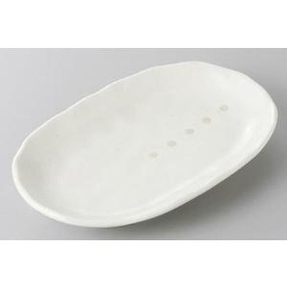 楕円皿　ドット白, その他カラー１, その他サイズ１