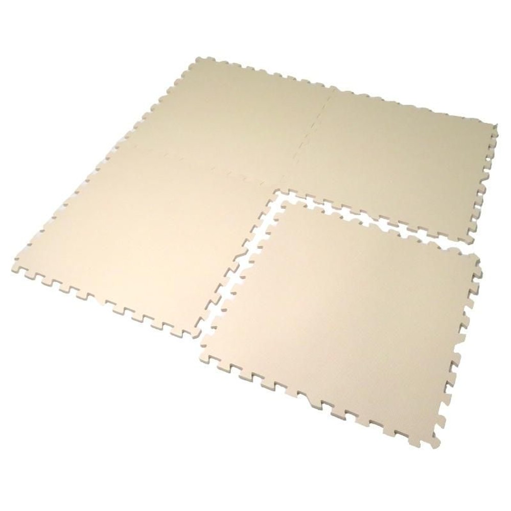 大判つなげるソフトマット　4枚組, ブラウン, 大判