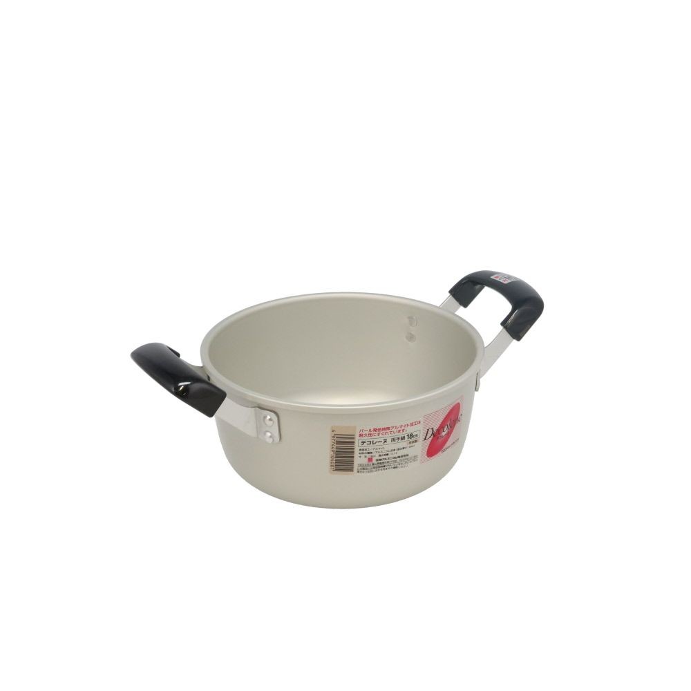 Ａデコレーヌ　両手鍋, シルバー18cm, 18cm