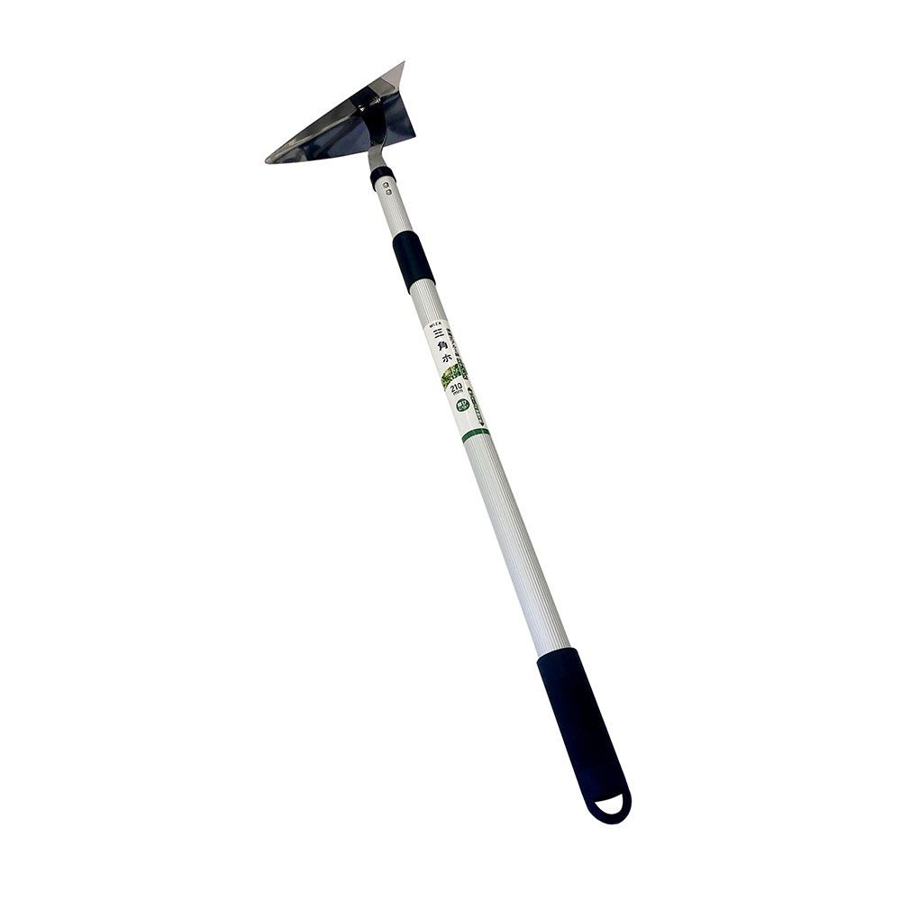 ウイザ WIZ'A アルミ柄伸縮式ステンレス三角ホー　210ｍｍ, シルバー, 伸縮式