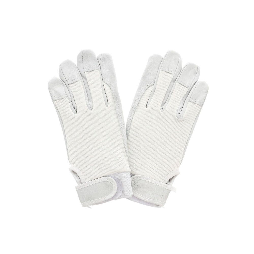 豚革甲メリヤス　着脱テープ付手袋　1双入り, その他カラー１, Mサイズ