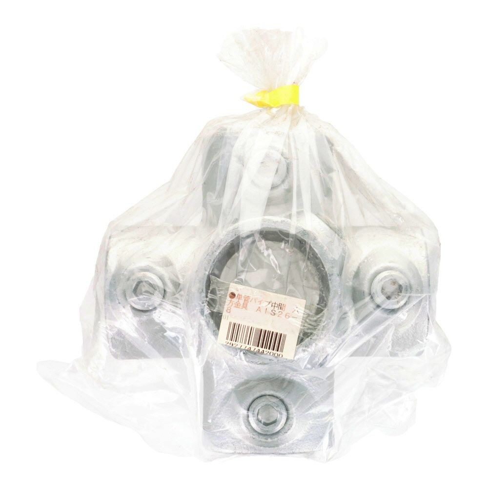 単管パイプ中間　六方金具　ＡＩＳ２６ー８, -, -