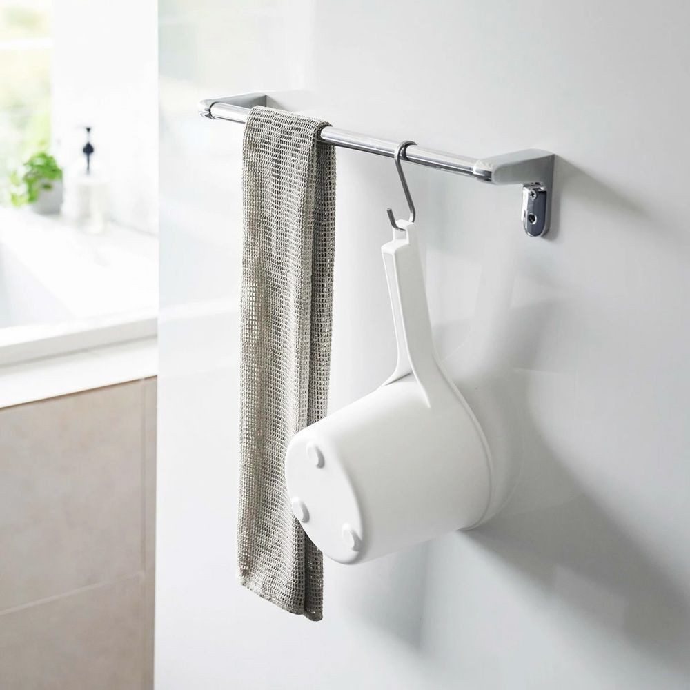 山崎実業 MIST ミスト マグネット&手おけ, ホワイト, 幅146mm&times;奥行280mm&times;高さ130mm