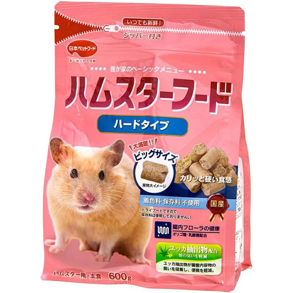 日本Ｐ　ハムスターフードハードタイプ　600ｇ, その他カラー１, その他サイズ１