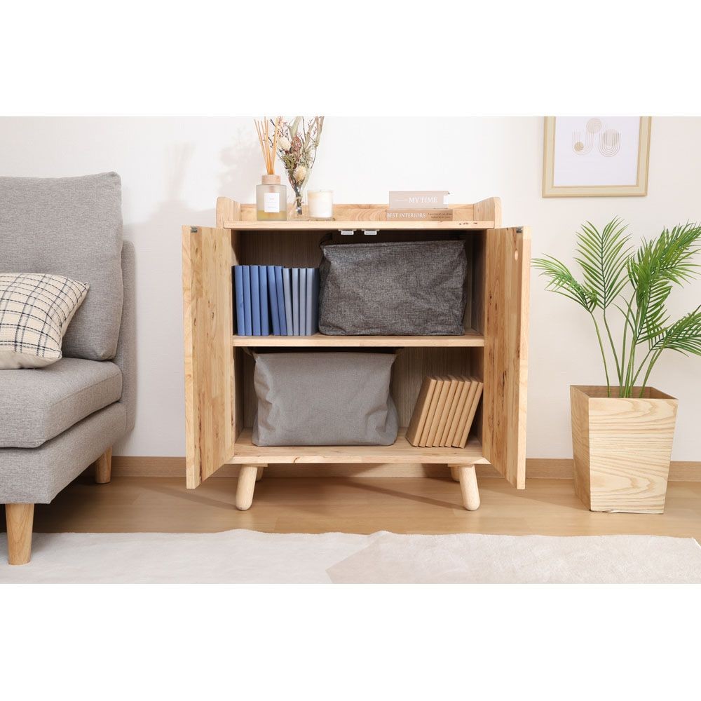 不二貿易 ＮＳ　壁面収納ユニット　ボトムキャビネット【メーカー直送・代引不可】, ナチュラル, 幅700mm×奥行400mm×高さ800mm