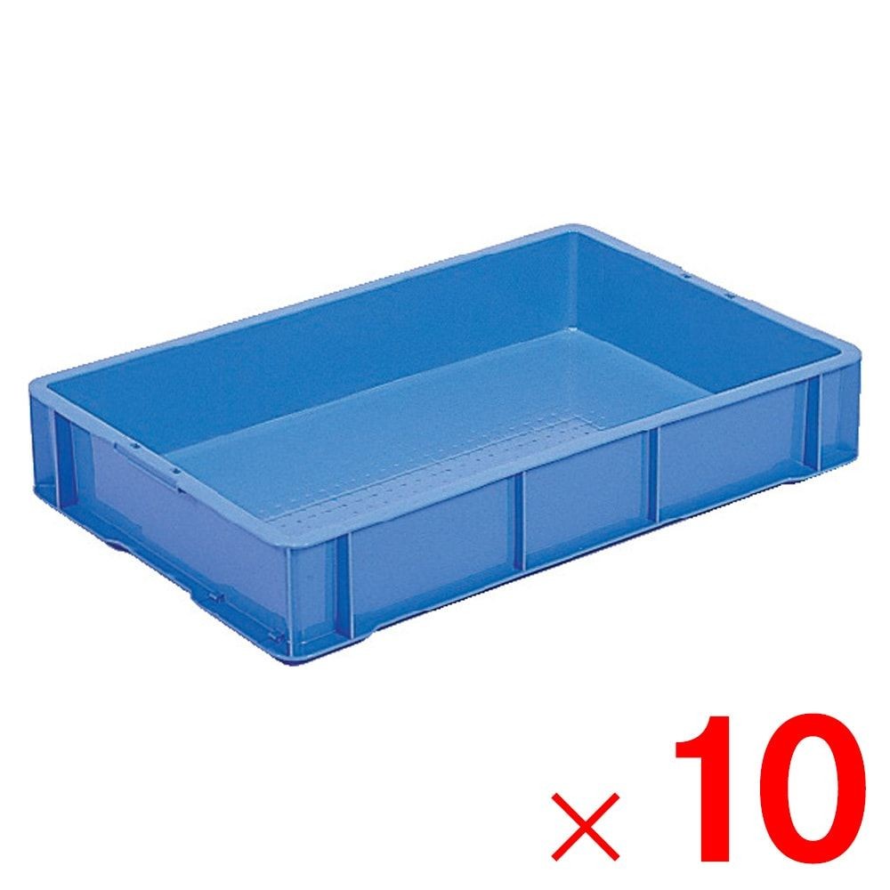 サンコー サンテナー B#30-6 B ベタ ブルー 103014-00 &times;10個セット【メーカー直送・代引不可】【法人限定】, ブルー, 10個セット