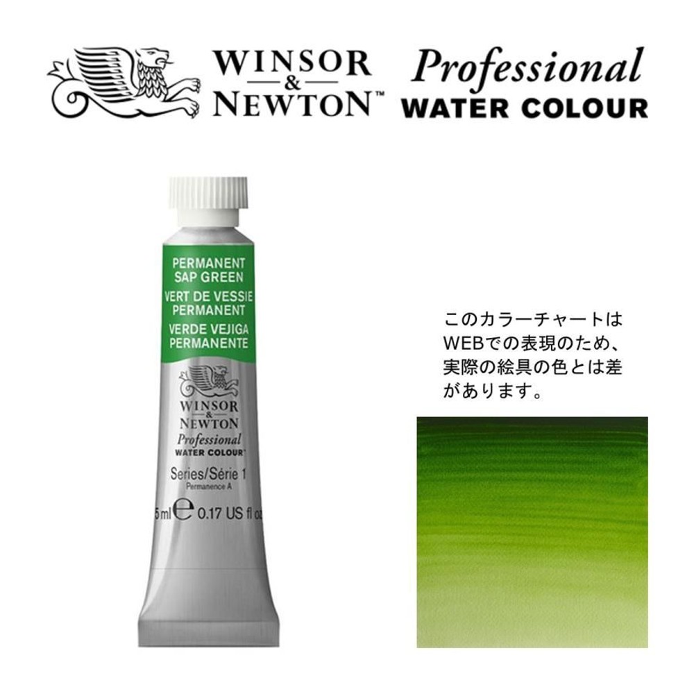 W&N PWC 5ml チューブ 503 パーメンネントサップグリーン Winsor&Newton プロフェッショナル・ウォーターカラー 最高級透明水彩, 503 パーメンネントサップグリ, W&NPWC5mlチューブ