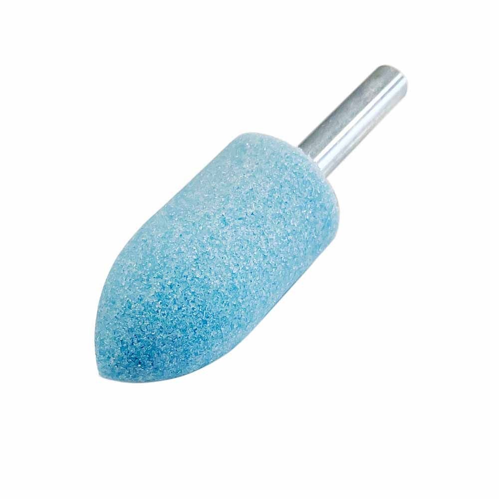 サンフレックス 軸付砥石 ステンレス用 WA材 6&phi;軸 #60 3722PX, ブルー, #60