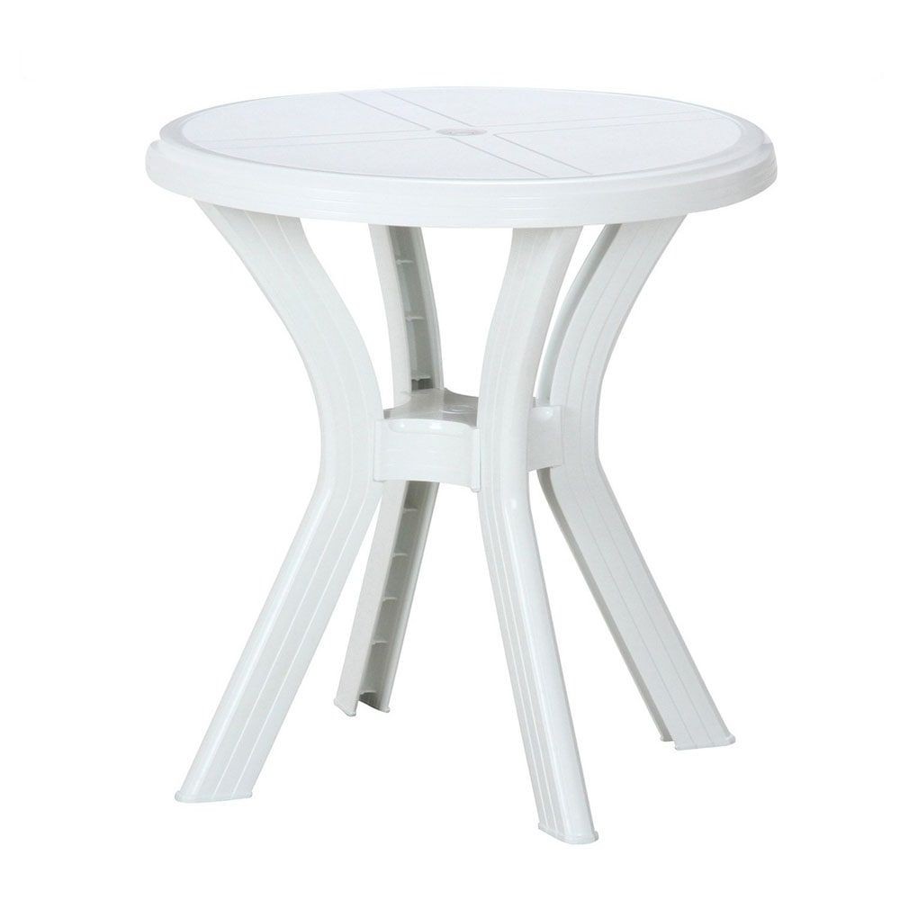 ＰＣ　ラウンドテーブル　アンジェロ　ホワイト（12278）【メーカー直送・代引不可】, ホワイト, 670×670