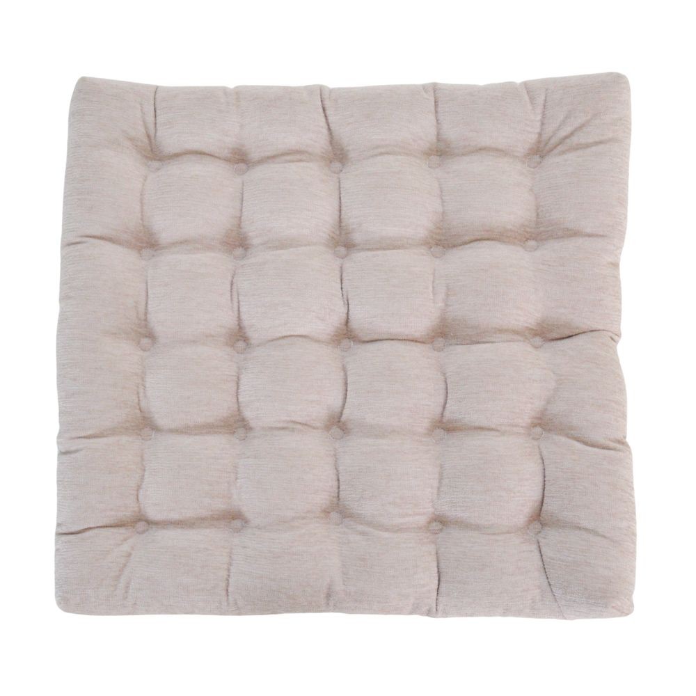 ウイザ WIZ'A シートクッション　リーネア, ベージュ, 40×40cm