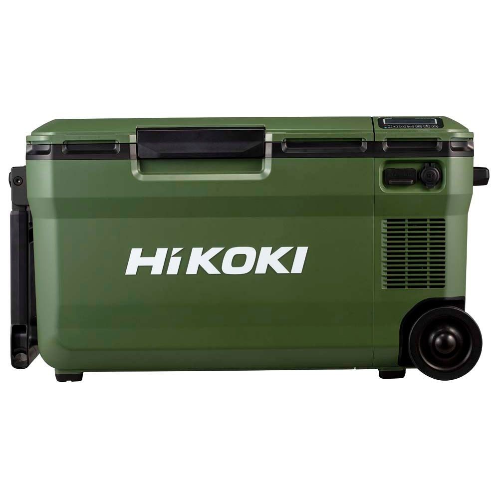 【数量限定】電池２個付 ハイコーキ HiKOKI 18vコードレス冷温庫 UL18DE（WMGZ) 蓄電池セット＋進呈品 蓄電池付, フォレストグリーン, 36L