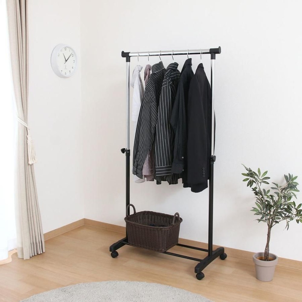 不二貿易  パイプシングルハンガー　3644ーＡ0 【メーカー直送・代引不可】, ブラック, 14199